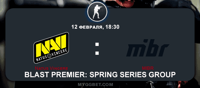 Прогноз на матч Natus Vincere vs MIBR 12 февраля 2021 года