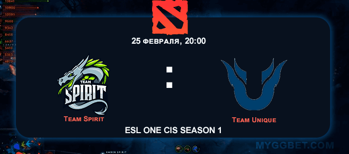 Прогноз на матч Team Spirit vs Team Unique 25 февраля 2021 года